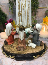 Load image into Gallery viewer, Blessed Virgin Mary Sculpture Our Lady of Fatima with Children Statue Figurine-OsirisTradingUK