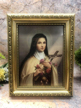 Load image into Gallery viewer, Laminated Framed Picture Saint Theresa Christianity Religious Wall Decor