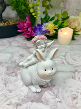 Load image into Gallery viewer, Cherub Riding Bunny Rabbit Figurines Cherubs Collection Angel Easter Ornaments-Home, Furniture & DIY:Home Décor:Sculptures & Figurines-OsirisTradingUK