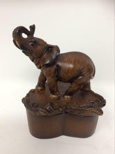 Load image into Gallery viewer, Elephant Heart Shaped Trinket Box Ornament Sculpture Secret Stash Elephants-OsirisTradingUK