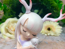 Load image into Gallery viewer, Mythical Creature Girl with Cat Faun Figurine Fantasy Children of the Forest-OsirisTradingUK