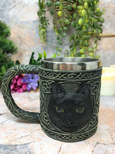 Load image into Gallery viewer, Lucky Black Cat Tankard Gothic Decor Wiccan Pagan Cats Collection Ornament-OsirisTradingUK