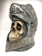 Laden Sie das Bild in den Galerie-Viewer, Knight Skull Helmet Templar Figure Crusader Gothic Decor Medieval Style Ornament-OsirisTradingUK