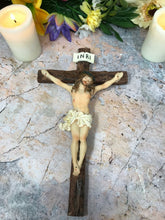 Load image into Gallery viewer, Hanging Wall Cross Resin Crucifix Corpus Christi Jesus Christ Religious Ornament