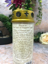 Laden Sie das Bild in den Galerie-Viewer, Our Lady of Perpetual Help Grave Candle Windproof Cap Prayer Religious Graveside-OsirisTradingUK