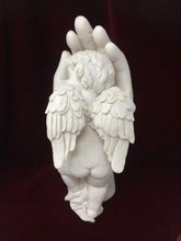 Load image into Gallery viewer, Beautiful Baby Resting in Hand Angel Cherub Ornament Mothers Grandma Present