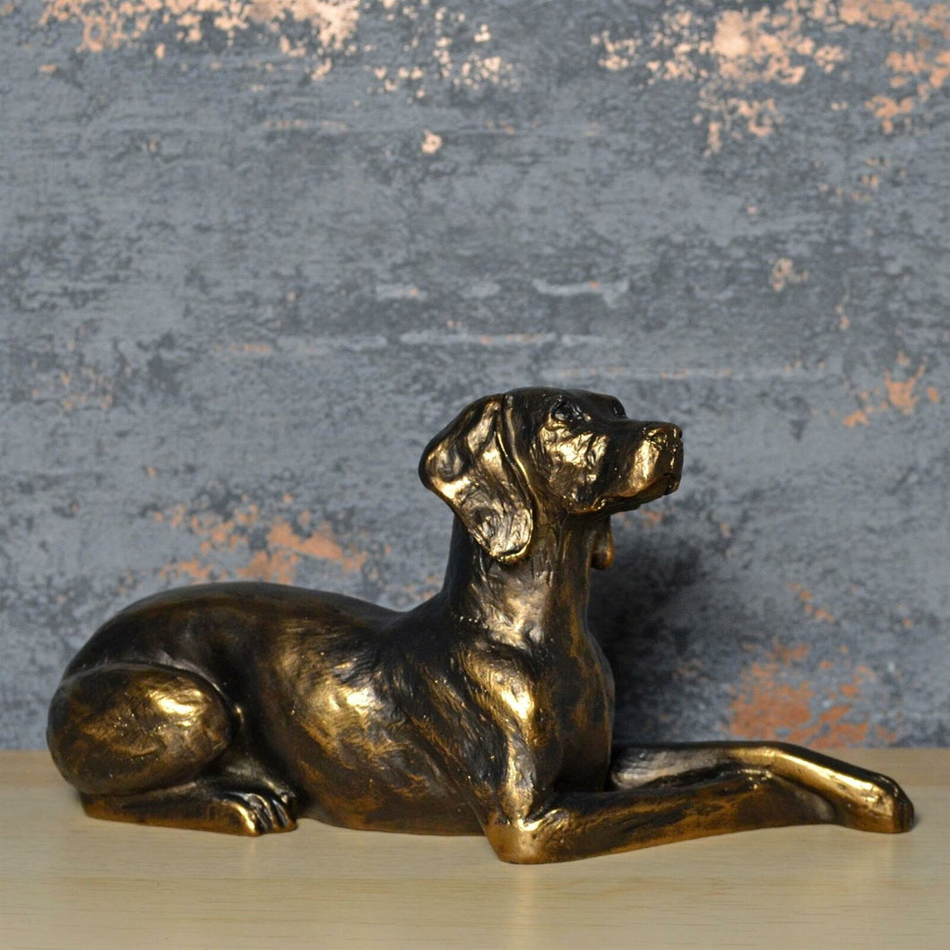 Harriet Glen Weimaraner Dog Bronze Effect Sculpture Statue Figure Gift