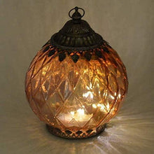 Load image into Gallery viewer, Pink LED Lantern Battery Powered Home Decoration Ornament Indoor Lighting-OsirisTradingUK