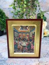 Load image into Gallery viewer, The Last Supper Jesus Christ Hanging Icon Style Religious Wall Plaque Decor
