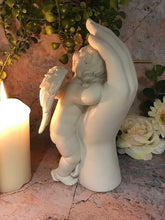 Load image into Gallery viewer, Beautiful Baby Resting in Hand Angel Cherub Ornament Mothers Grandma Present