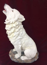 Load image into Gallery viewer, Howling Wolf Figurine Statue Ornament Wolves Gothic Style Sculpture Full Moon-OsirisTradingUK