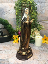Laden Sie das Bild in den Galerie-Viewer, Statue der Heiligen Klara von Assisi, katholische Heilige Skulptur, religiöse Santa Clara