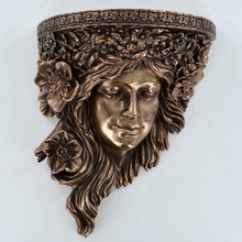 Laden Sie das Bild in den Galerie-Viewer, Bronze-Effekt Ornament griechische Dame Wand Büste Regal Skulptur Statue Geschenk