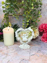 Load image into Gallery viewer, Pretty Pair of Angel Cherubs Sitting On Swing inside Rose Covered Heart Ornament-Collectables:Fantasy, Myth & Magic:Angel-OsirisTradingUK