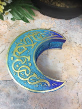 Load image into Gallery viewer, Blue Mystical Celtic Goddess Moon Box Celestial Altar Ornament Wicca Pagan-OsirisTradingUK