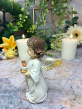 Load image into Gallery viewer, Guardian Angel Figurine Cherub Holding Candle Statue Ornament Sculpture-Collectables:Fantasy, Myth & Magic:Mythical Creatures:Angels-OsirisTradingUK