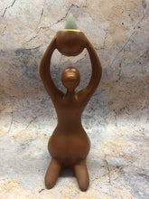 Load image into Gallery viewer, Mother Earth Gaia Statue Pagan Spiral Goddess Altar Wiccan Cone Incense Burner-OsirisTradingUK