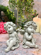 Load image into Gallery viewer, Pair of Guardian Angel Cherubs Figurine Cherub Statue Ornament Sculpture-Collectables:Fantasy, Myth & Magic:Mythical Creatures:Angels-OsirisTradingUK