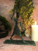 Laden Sie das Bild in den Galerie-Viewer, Antique Effect Solid Metal Egyptian Style Pharaoh Fishing with Spear Statue-OsirisTradingUK