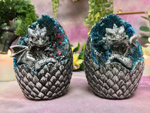Laden Sie das Bild in den Galerie-Viewer, Set of Two Dragons Crystal Fantasy Sculpture Mythical Statue Ornament Gift-OsirisTradingUK