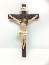 Load image into Gallery viewer, Hanging Wall Cross Resin Crucifix Corpus Christi Jesus Christ Religious Ornament