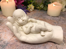 Load image into Gallery viewer, Pair of Beautiful Baby Angel Cherubs Resting in Hand Ornament Mothers Gift-Home, Furniture & DIY:Home Décor:Sculptures & Figurines-OsirisTradingUK