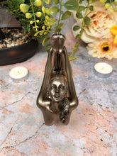 Load image into Gallery viewer, Bronze Effect Sculpture Yoga Dhanurasana Statue Meditating Female Figure