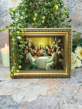 Laden Sie das Bild in den Galerie-Viewer, Laminiertes gerahmtes Bild Das letzte Abendmahl Jesus Christentum Religiöse Dekoration