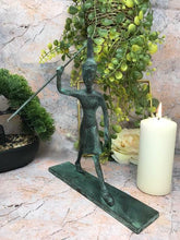 Laden Sie das Bild in den Galerie-Viewer, Antique Effect Solid Metal Egyptian Style Pharaoh Fishing with Spear Statue-OsirisTradingUK