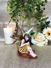 Load image into Gallery viewer, Flower Fairy Resting on Leaf Figurine Statue Ornament-OsirisTradingUK