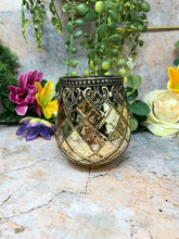 Charger l'image dans la galerie, Moroccan Lantern Candle Glass Tealight Holder Ornament Home Lighting-OsirisTradingUK