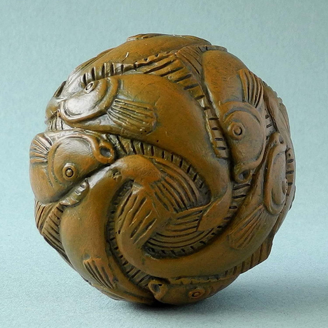 Escher Sphere Fish Ball Small Museum Reproduction  Sculpture Collector Gift