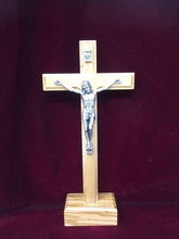Load image into Gallery viewer, Olive Wood Crucifix Resin Corpus Christi Jesus Christ Cross Religious Ornament-OsirisTradingUK