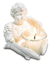 Load image into Gallery viewer, Set of White Cherub Sitting Around a Candle Holder-OsirisTradingUK