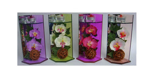 Decorative Artificial Orchid with Mirror and T-light Holder ONE SUPPLIED