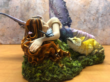 Load image into Gallery viewer, Fairy and Fox Companion Sculpture Fantasy Statue Mythical Creatures Figure Gift-OsirisTradingUK