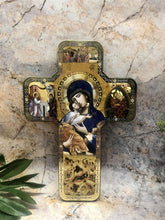 Laden Sie das Bild in den Galerie-Viewer, Wooden Wall Cross Our Lady of Perpetual Help Virgin Mary Religious Catholic-OsirisTradingUK