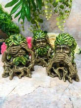Load image into Gallery viewer, Set of 3 Wildwood Wise Tree Men Green Man Ornaments Wicca Home Decoration Pagan-OsirisTradingUK