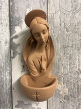 Load image into Gallery viewer, Blessed Virgin Mary Water Font Wall Plaque Madonna Statue Ornament Figurine