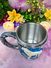 Laden Sie das Bild in den Galerie-Viewer, Howling Wolf Tankard Beer Glass Stein Full Moon Decoration Wolves Collection-OsirisTradingUK