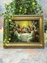 Laden Sie das Bild in den Galerie-Viewer, Laminiertes gerahmtes Bild Das letzte Abendmahl Jesus Christentum Religiöse Dekoration