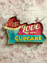 Load image into Gallery viewer, Vintage Metal 3D LED Logo Sign Kitchen Cupcake Lounge Love Heart Wall Plaque-OsirisTradingUK