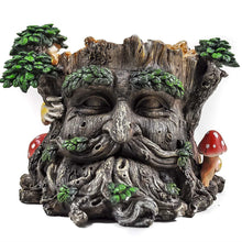 Load image into Gallery viewer, Tree Ent Face Plant Pot Holder Greenman Decorative Garden Myth Sculpture Planter-OsirisTradingUK