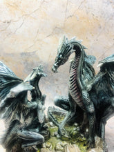 Load image into Gallery viewer, MOTHER AND BABY DRAGON FIGURINE STATUE ORNAMENT SCULPTURE