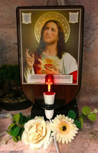 Load image into Gallery viewer, Large Electric Altar Sacred Heart of Jesus Religious Wall Decoration