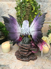 Load image into Gallery viewer, Fairy with Dragon Companion Figurine Fantasy Fairies Figure Mythical Sculpture