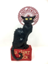 Load image into Gallery viewer, Le Chat Noir Black Cat Statue Steinlen Sculpture Museum Reproduction Inspired
