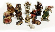 Laden Sie das Bild in den Galerie-Viewer, 11 stück Krippe Tabletop Szene Figuren Weihnachten Dekorationen Traditionellen