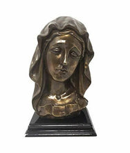 Load image into Gallery viewer, Bronze Effect Virgin Mary Bust Religious Ornament Statue Sculpture