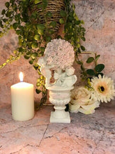 Load image into Gallery viewer, Guardian Angel Figurine Cherub with Flowers Statue Ornament Sculpture Gift